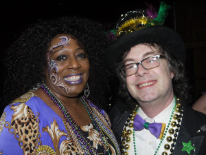 Lady A and Steve Kerin at the 2013 Mardi Gras Ball